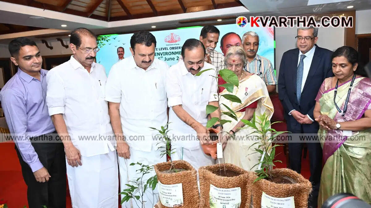 Conceptual image of CM V.D. Satheesan addressing the Environment Day event.
