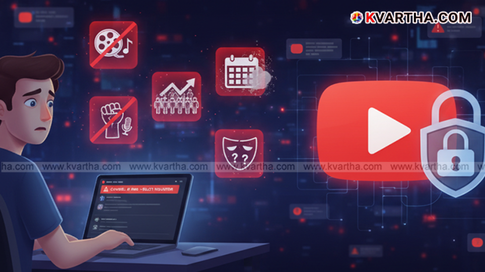  Image depicting a warning sign over a YouTube channel logo.