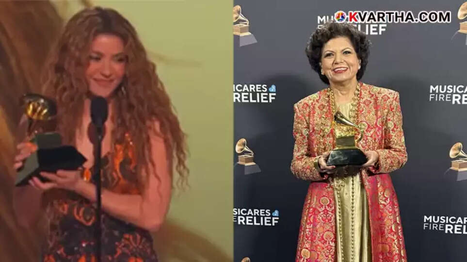 Beyonc&eacute;, Chandrika Tandon, and Shakira at the 67th Grammy Awards