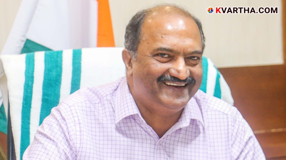 Damaged official car of Finance Minister KN Balagopal