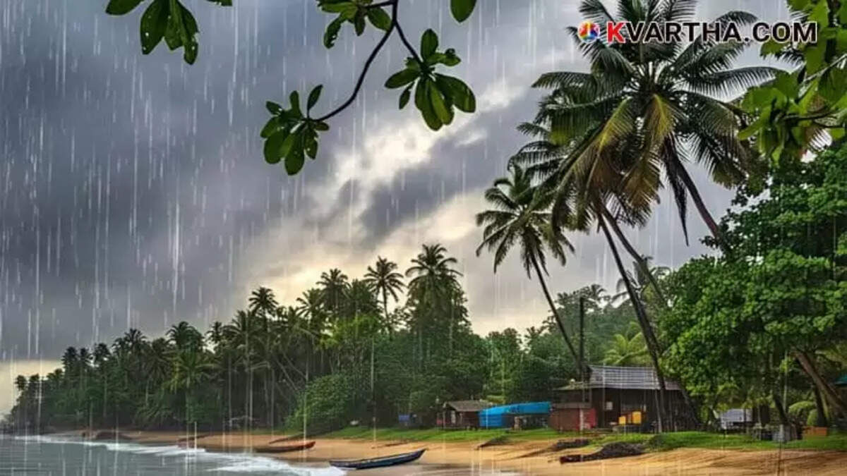 Image Representing Kerala to Experience Isolated Heavy Rains for 7 Days Due to Low Pressure and Cyclonic Circulation
