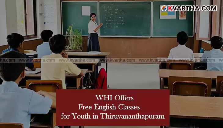 Announcement for free English classes by WHI.