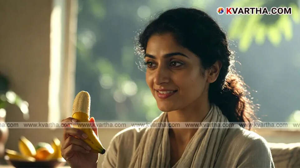 A bunch of fresh bananas next to a blood pressure monitor.