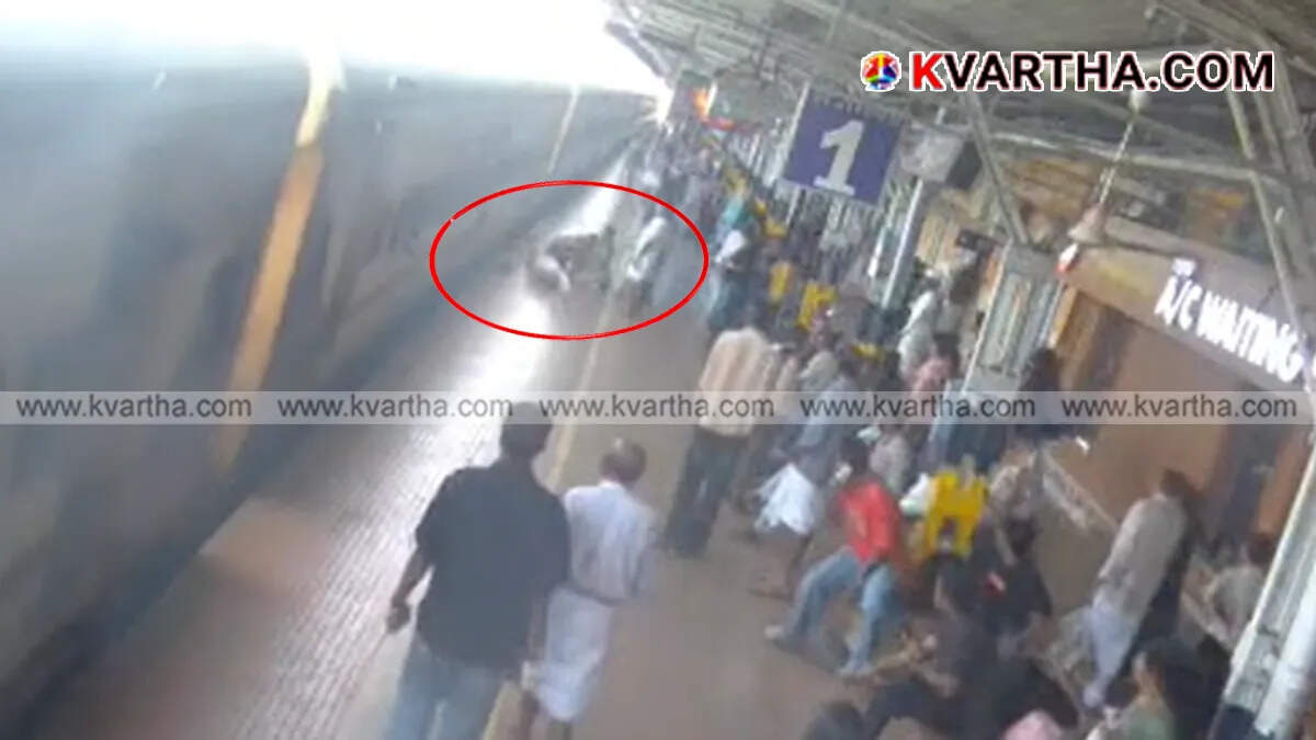 A symbolic image of the rescue operation at Kannur Railway Station