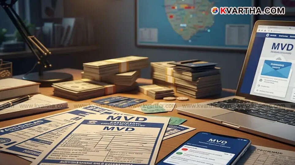 Kochi Cyber Police arresting individuals involved in fake traffic challan scam.