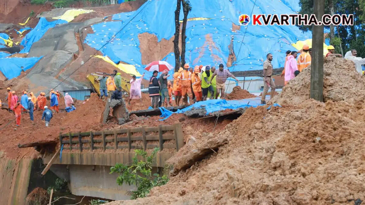 Representational image of a massive landslide disaster in a hilly area