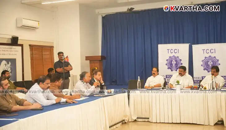 KC Venugopal MP speaking at a press conference in Thiruvananthapuram.