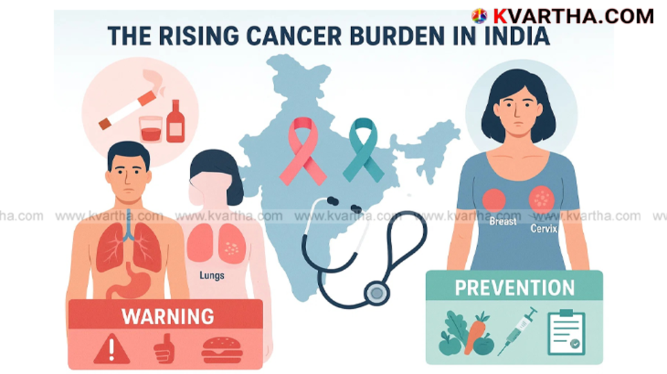 Man holding a cancer awareness ribbon.