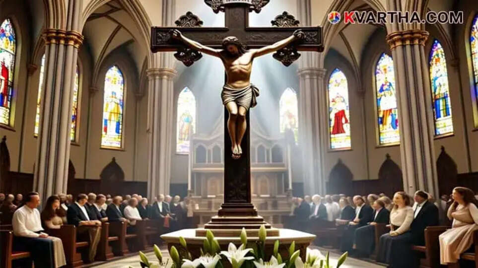 Easter celebration in a church.