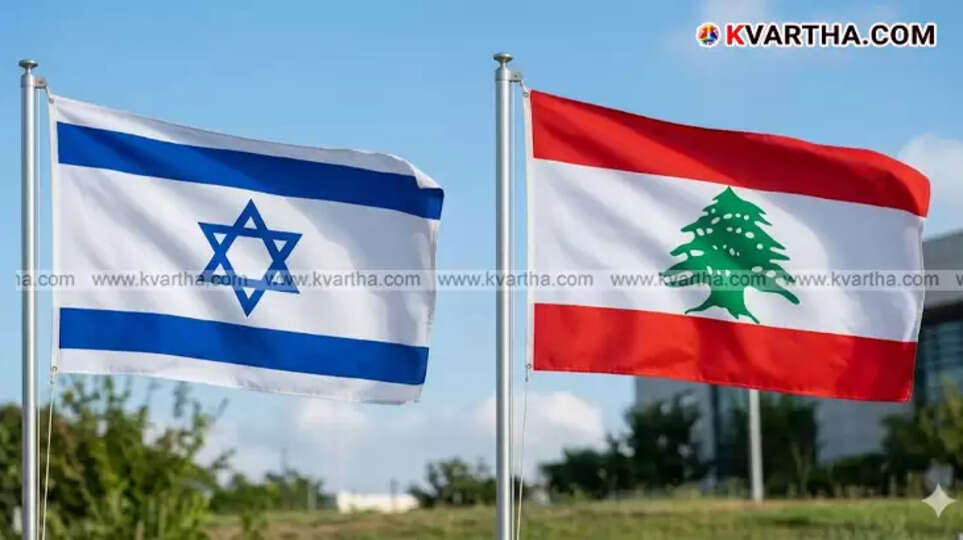 A symbolic scene referring to the Israel-Lebanon ceasefire agreement and peace efforts in the Middle East.