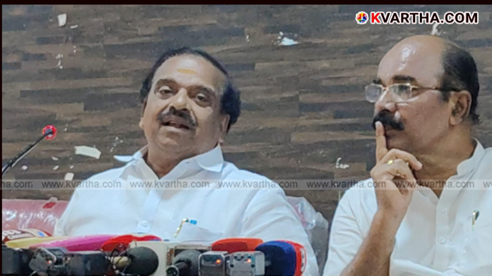 P K Krishnadas addressing media in Kannur
