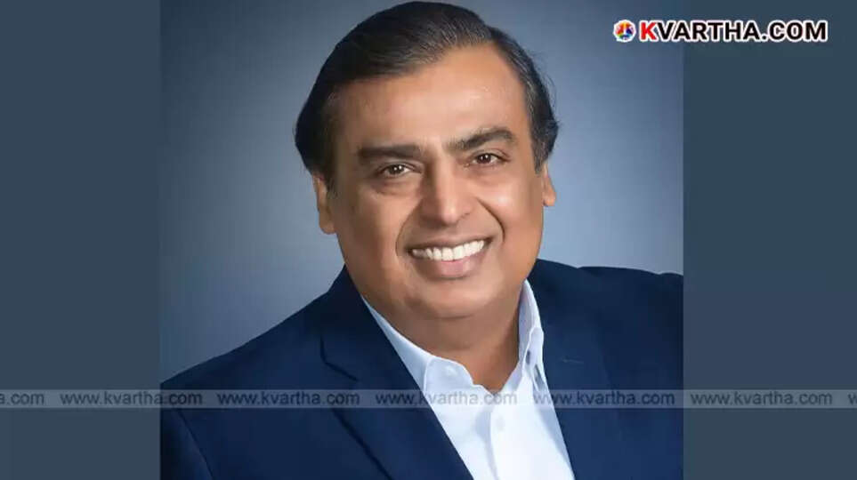  Portrait of Mukesh Ambani, Chairman of Reliance Industries.