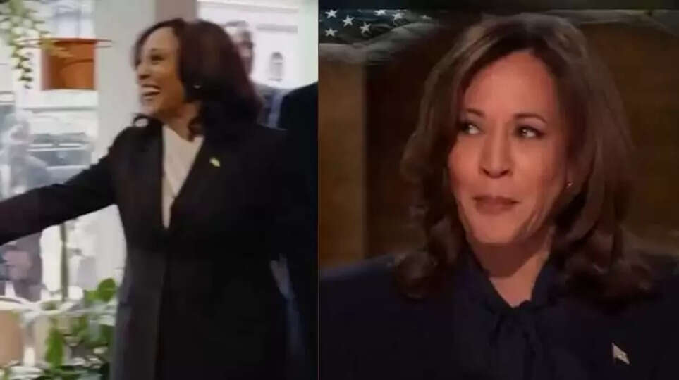 Kamala Harris singing a campaign song based on the 'Nacho Nacho' tune.