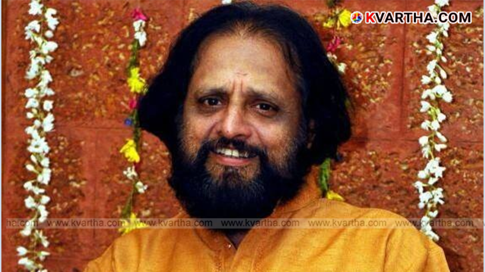 A portrait of veteran Malayalam lyricist and music director Kaithapram Damodaran Namboothiri.