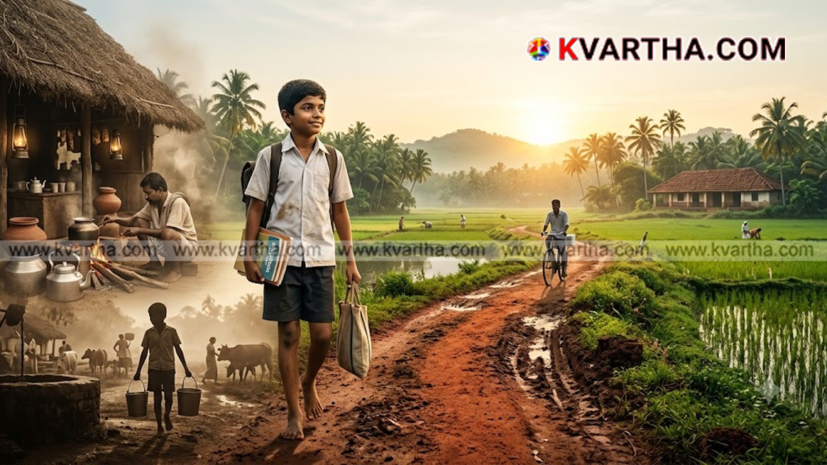 Nostalgic depiction of childhood struggle in old Kerala