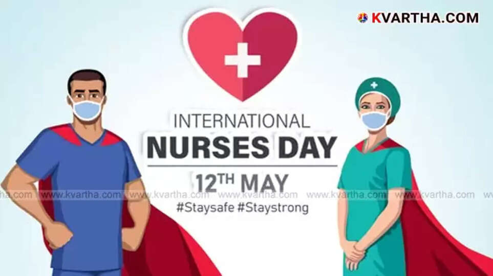Nurses in white uniform celebrated on International Nurses Day