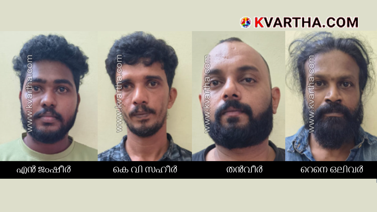 Conceptual image representing Kerala Police anti-drug drive 'Operation Toofan' in Kannur.