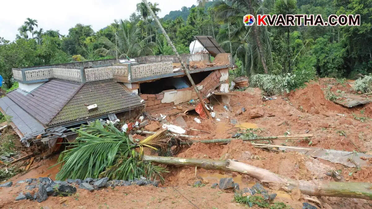 Representational image of a massive landslide disaster in a hilly area