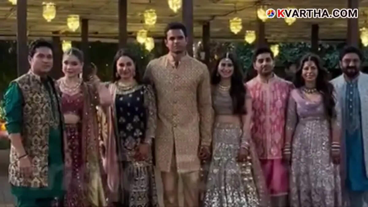 arjun tendulkar saaniya chandhok wedding mehendi visuals