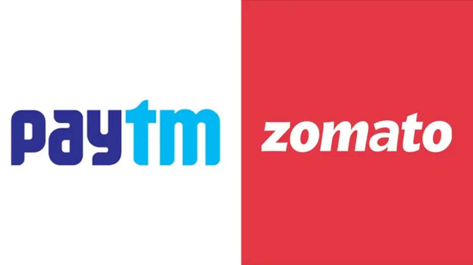 Paytm and Zomato logos