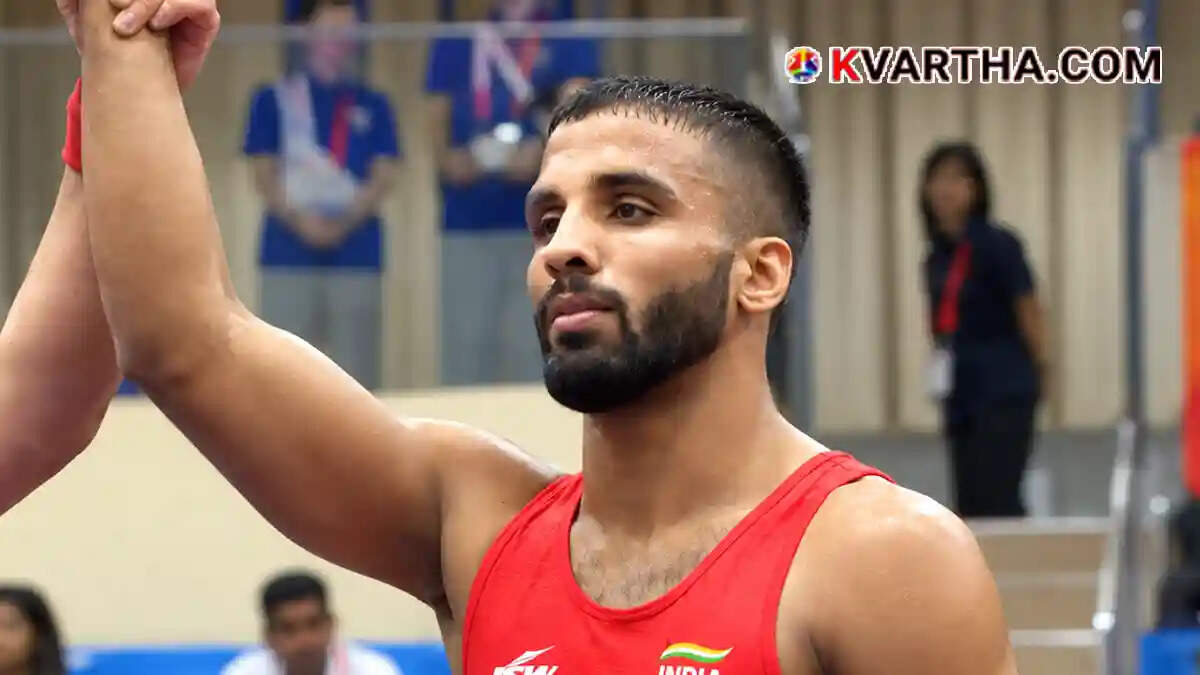India's gold medal winner Sujeet Kalkal