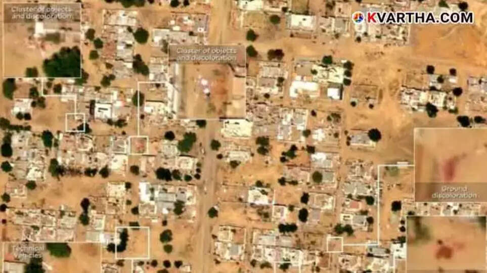 Satellite image showing the conflict zone in El Fasher, Sudan.