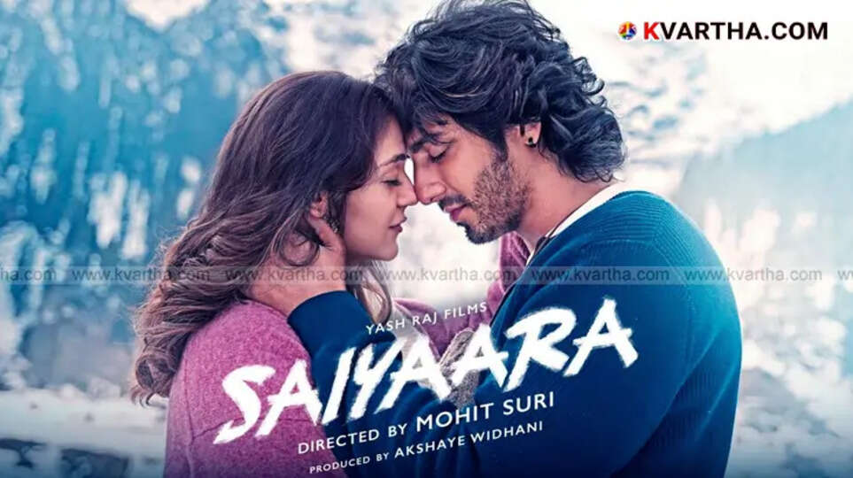 Still from the movie Saiyaara with main actors, celebrating box office success.