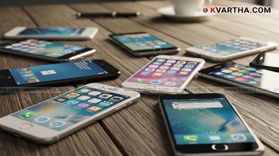 Child using a smartphone