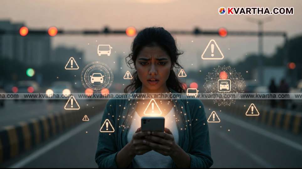 Representational image showing cyber fraud alert on a smartphone.