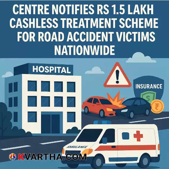 Nationwide Cashless Treatment Scheme of ₹1.5 Lakh for Road Accident Victims Implemented by Central Government.