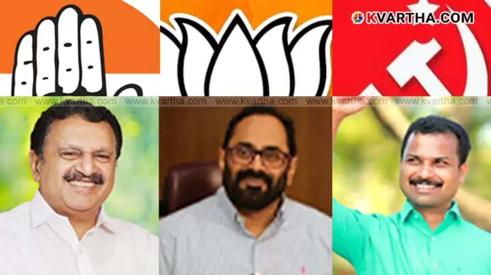 Vattiyurkavu election 2026, Kerala politics, Rajeev Chandrashekhar, K. Muraleedharan, V.K. Prashanth