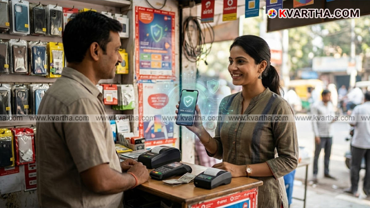 A mobile app interface showing BSNL Kavach virtual number activation screen