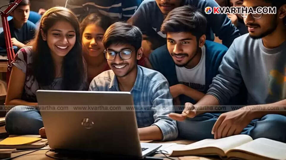  Students looking anxious while waiting for exam results.