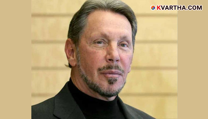 Larry Ellison, the new world's richest person, speaking at a conference.