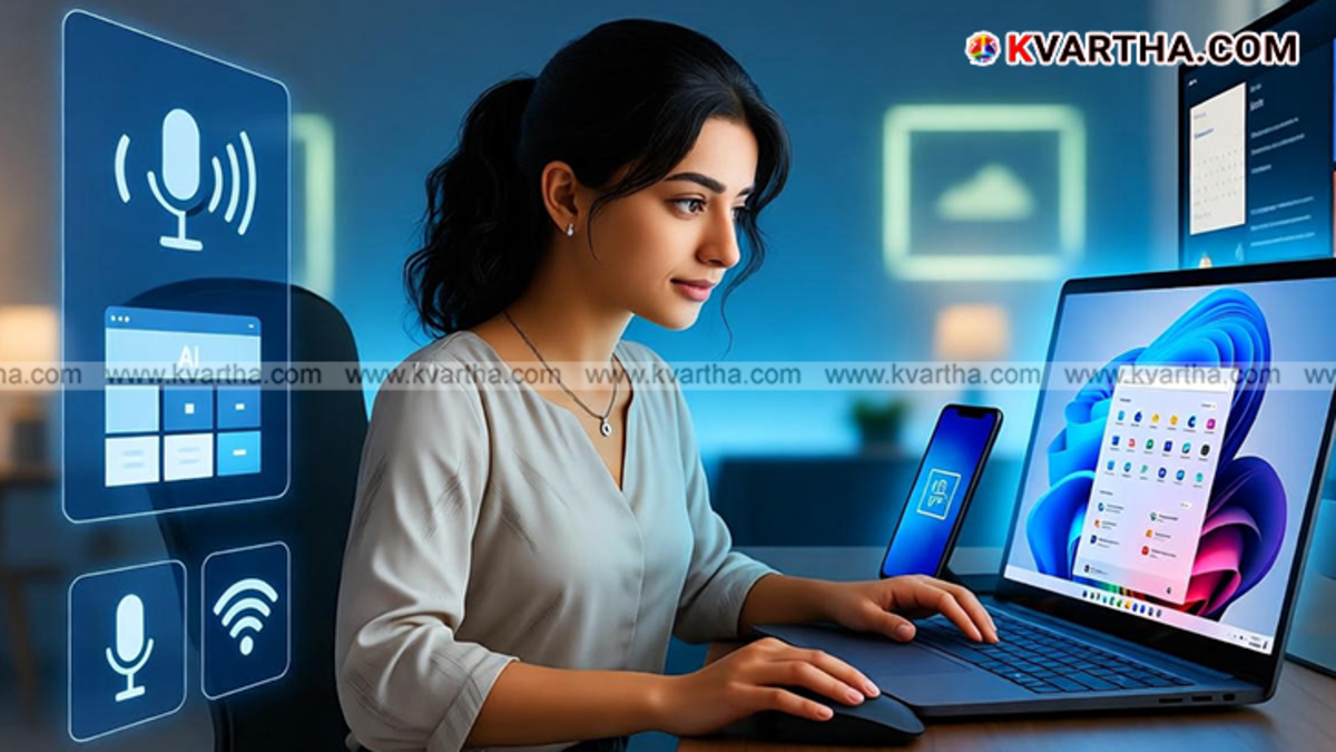  Windows 11 desktop with Taskbar centered