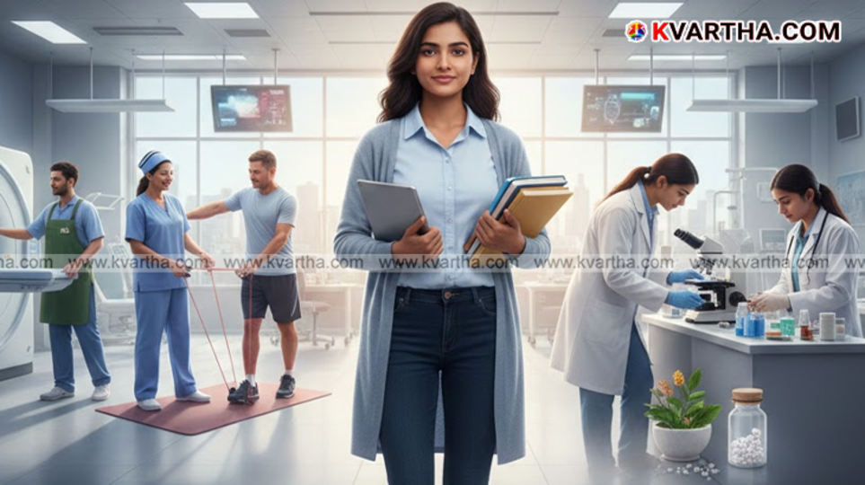 Students in a B.Sc Nursing classroom attending a lecture.