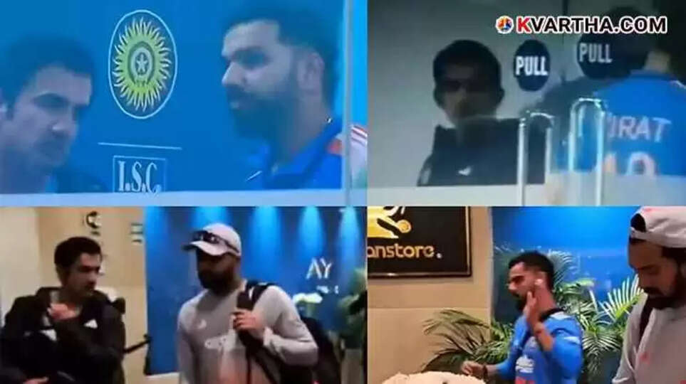 Virat Kohli and Rohit Sharma with Coach Gautam Gambhir.