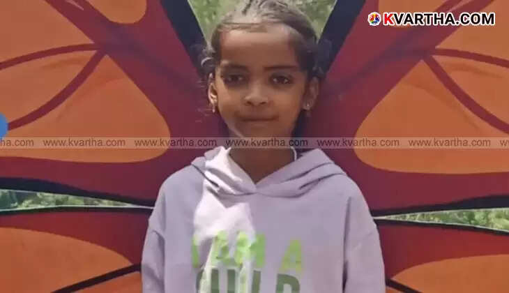 Photo of seven-year-old Riswana who died in a tree fall accident while saving her younger sister in Navayikkulam, Kerala.