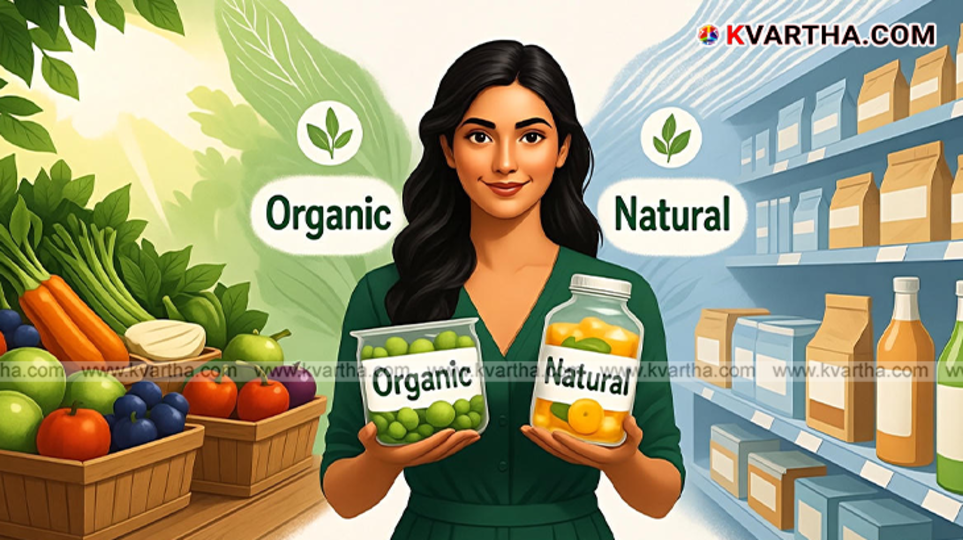 Comparison between organic and natural food labels.