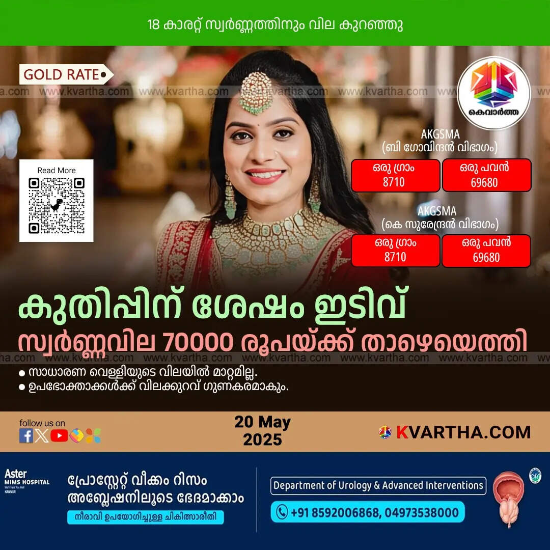 Bride Representing Kerala Gold Price May 20