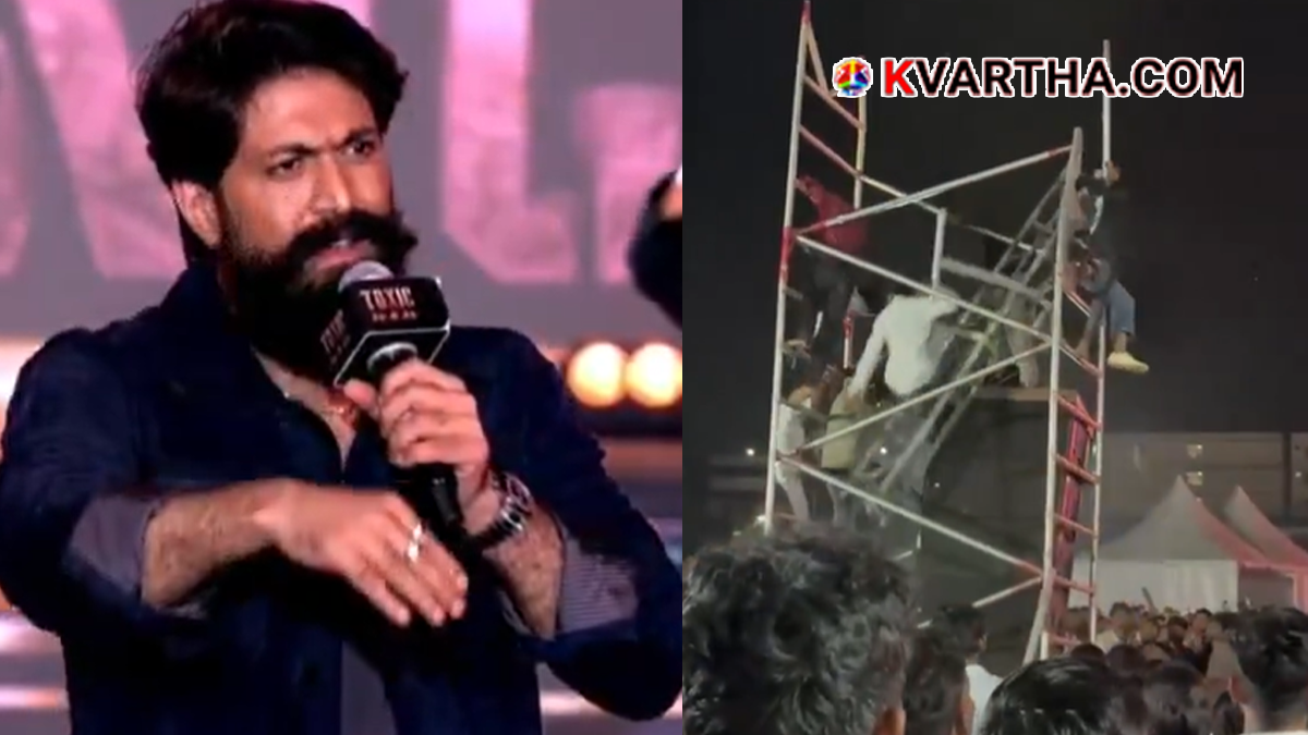 Representational image of Yash at the Toxic movie pre-release event