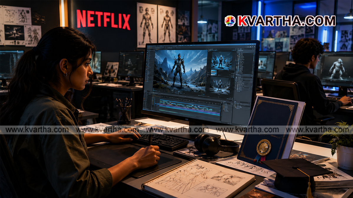 Representational image of Netflix and IICT scholarship program for creative technologies