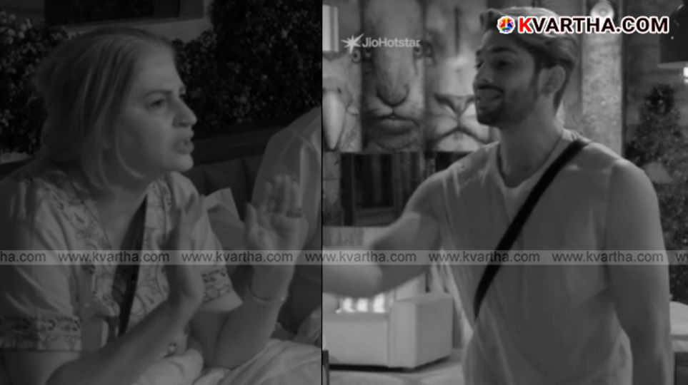 Contestants Basir Ali and Kunica Sadanand arguing on Bigg Boss 19.