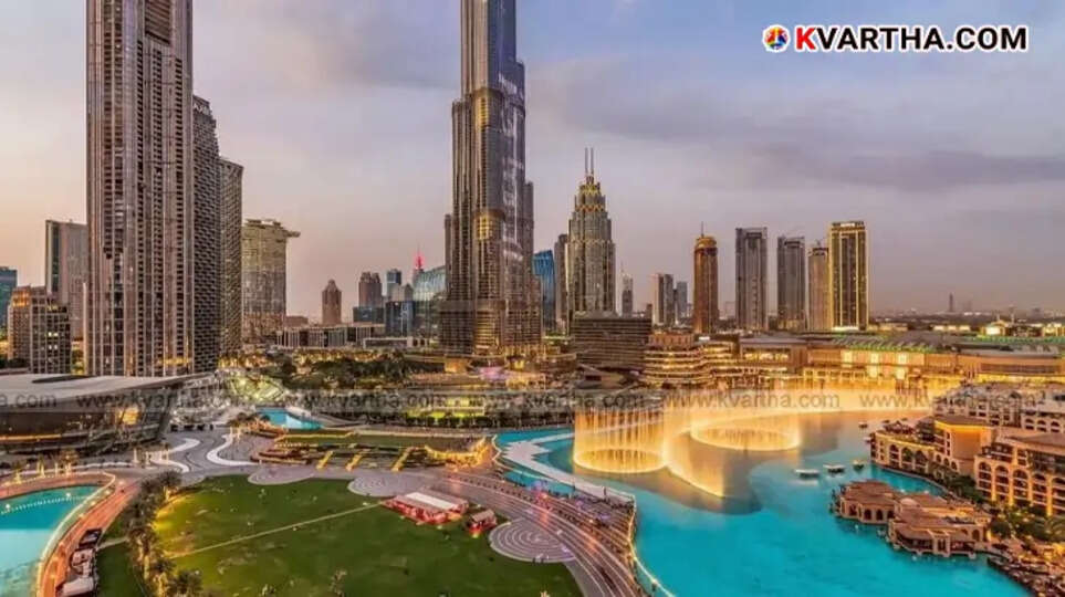 A cityscape of UAE representing its future vision and development.