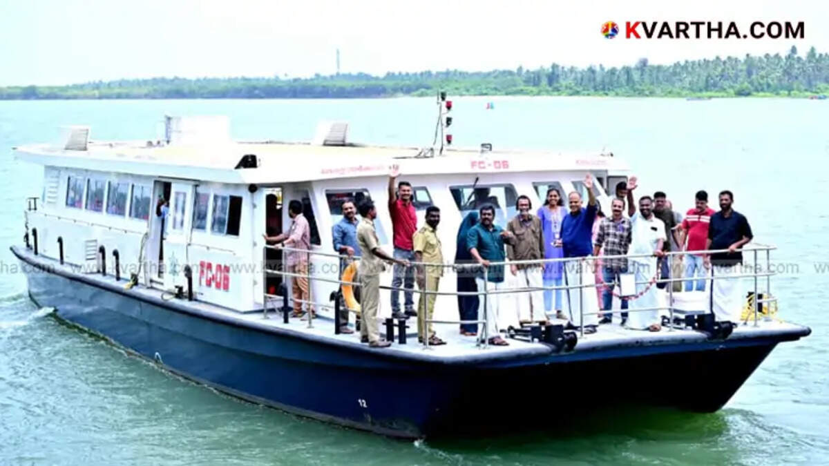 K.V. Sumesh MLA visiting the new boat at Azhikkal port.