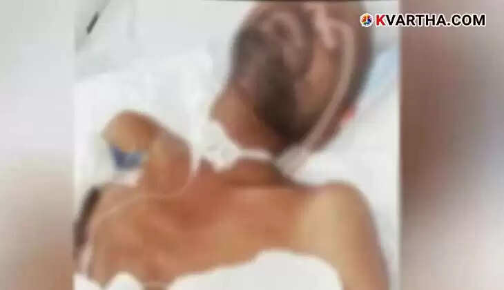A man being treated for head injuries after a celebration party.