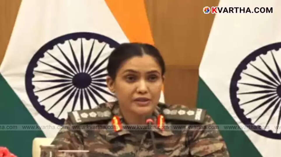 Colonel Sophia Qureshi, Indian Army Officer.  