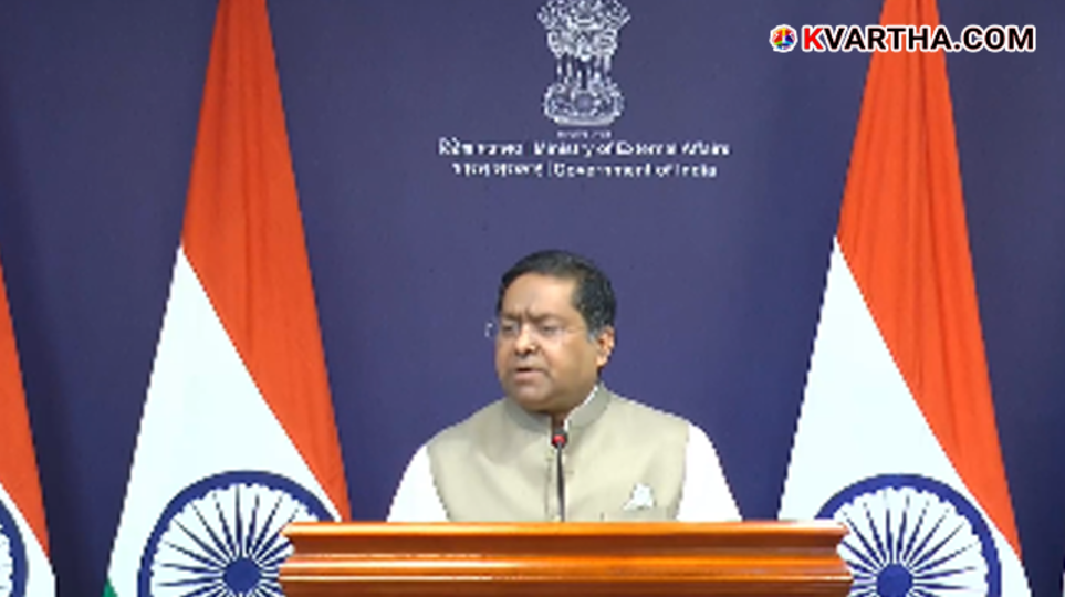 A visual indicating the controversial remarks of US President Donald Trump and the protest of the Indian Ministry of External Affairs.&nbsp;