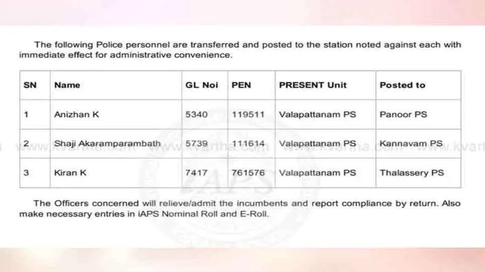 contact with sand mafia 4 officers including si transferre