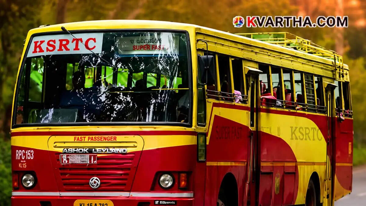 Image Representing KSRTC bus rolls backward on steep road in Vithura; driver averts major accident by placing stone under tyre